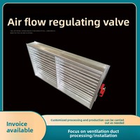 Clapet de régulation galvanisé rectangulaire résistant aux hautes températures pour l'évacuation des fumées électriques et la ventilation des conduits