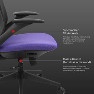 <span class=keywords><strong>Silla</strong></span> de Oficina Ergonómica al por Mayor con Reposabrazos Inclinables Sincronizados, Sillas de Escritorio, <span class=keywords><strong>Silla</strong></span> Ergonómica, Sillas de Oficina - Product Image 6