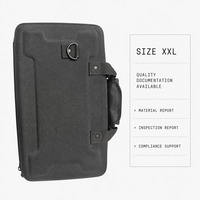 Étui pour contrôleur DJ XXL avec coque renforcée en EVA et rembourrage en mousse alvéolée pour le transport et la protection de grandes consoles de mixage