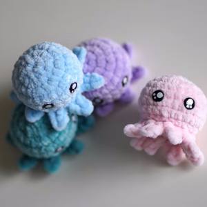 Gran oferta hecha a mano muñeco <span class=keywords><strong>de</strong></span> peluche adorno <span class=keywords><strong>pulpo</strong></span> ganchillo llavero <span class=keywords><strong>para</strong></span> niños regalo mochila accesorio decoración artículo - Product Image 2