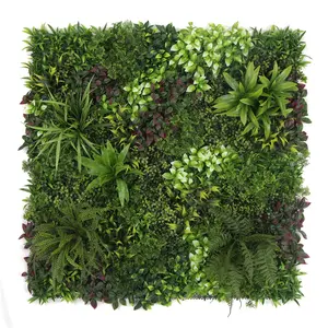 Op Maat Gemaakt Verticaal Plastic 3d Groen Wandpaneel Van Kunstmatige Planten
