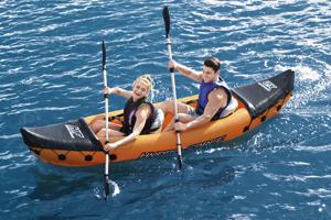 Ensemble de kayak gonflable Bestway 65077 Lite-Rapid X2, kayak de pêche, canoë de pêche gonflable - Product Image 2