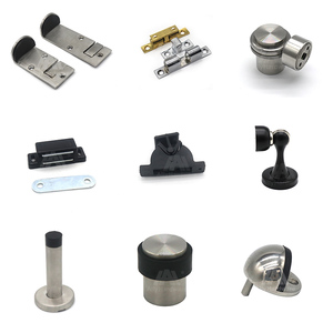 <span class=keywords><strong>Fermaporta</strong></span> Moderno in Acciaio Inox per Uso Intensivo con Ammortizzatore in Gomma - Product Image 1