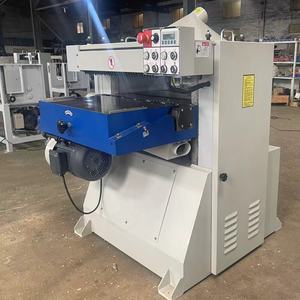 Machine à raboter le bois industrielle automatique, haute vitesse, double face, moteur 380V 10kW, table coulissante 630mm max. - Product Image 1