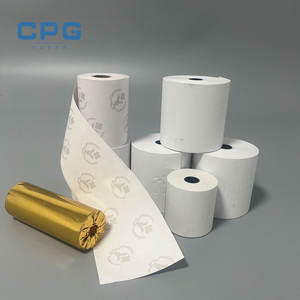 Rouleau de papier thermique 55 g/m² 80x80 mm sans BPA, vente en gros, directement de l'usine, pour système de point de vente de restaurant - Product Image 1