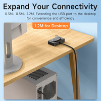 Mindpure - Hub USB 3.0 de 4 Puertos y 5 Gbps con Puerto de Alimentación USB C para MacBook Pro, Air, iPad Pro, Disco Duro Externo HDD de hasta 18 TB