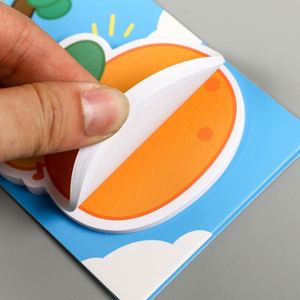 Blocs-notes autocollants personnalisés à faible MOQ, en forme de fruits mignons, en papier offset, format personnalisé - Product Image 3