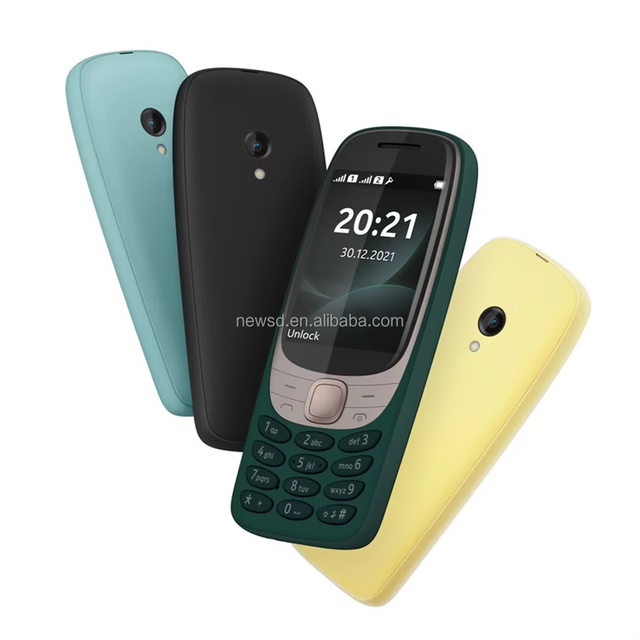 North America Entry-Level 4G Feature Phone 6310, Dual SIM Keypad Bar Mobile Phone with TFT Display