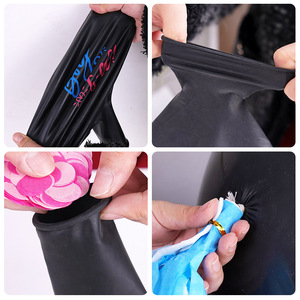 Ballons de révélation du sexe de 36 pouces noirs, fournitures de confettis, décorations de fête de révélation du sexe garçon ou fille - Product Image 5