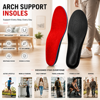 Semelles orthopédiques pour hommes et femmes, inserts ergonomiques pour le soutien des pieds avec absorption des chocs et talonnette pour soulager la douleur et offrir confort