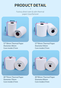 Fabricante POS <span class=keywords><strong>Papel</strong></span> de impresora <span class=keywords><strong>Papel</strong></span> térmico de recibo reciclable en blanco 57mm 30mm Rollo de <span class=keywords><strong>papel</strong></span> de caja registradora para móvil - Product Image 6