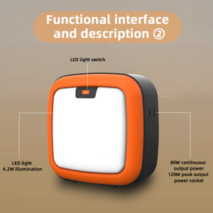 80watts Trạm điện cầm tay ODM trạm năng lượng di động ckd Thiết bị lưu trữ năng lượng skd Máy phát điện di động Bộ dụng cụ Trọng lượng nhẹ - Product Image 4