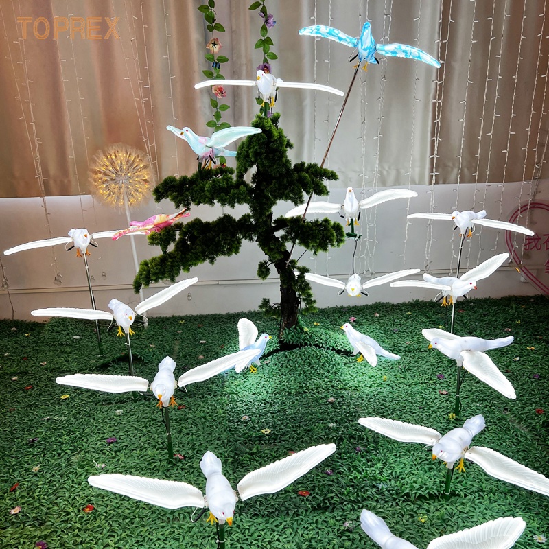 3D Dynamic Peace Dove Christmas Lights - Toprex Decor LED Festival Motif Decoration