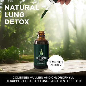 Kräuterergänzung Königskerzenblätter-Tropfen Premium-Tinktur mit Chlorophyll zur Lungenentgiftung und für die Atemwegsgesundheit - Product Image 3