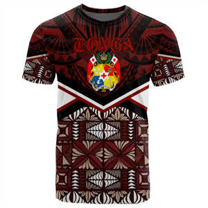Venta al por mayor Tonga Día DE LA Emancipación camiseta Kupesi patrón Rugby Logo Slim Fit tejido gimnasio camiseta verano sublimación adecuado camisetas - Product Image 4