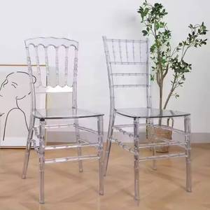 Wholesale Factory Price <b>Stackable</b> Transparent Clear Crystal PC Plastic Acrylic Hotel Banquet <b>Chair</b> for Events - Product Image 3