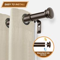 TAIWANG support de tringle à rideau de haute qualité support de tringle à rideau réglable ensemble d'accessoires de rideau tige tête décorative
