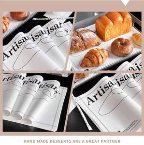 Bandeja Desechable de Papel para Hornear Pan Comercial, Revestimiento de Bandeja Antigrasa - Product Image 6