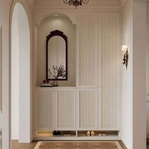 Muebles de Salón Modernos de Gran Capacidad Personalizables, Estilo Viento, Armarios de Entrada, Armarios de Almacenamiento para Porche, Madera, Separador de Ambientes para el Hogar - Product Image 4