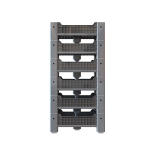 Boîte d'élevage de vers de farine QS 100% PP 1000x1000x355mm Boîte d'élevage d'insectes PP bleu Bsf - Product Image 1