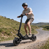 Trottinette électrique intelligente avec puce de carte, verrouillage électronique, autonomie de 35-40 km, pliable, double moteur, trottinette à propulsion électrique