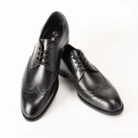 Sapatos masculinos de couro estilo formal, sapatos britânicos pretos respiráveis de couro para homens 2022