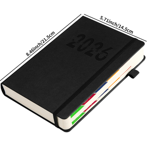 Agenda A5 <span class=keywords><strong>a</strong></span> <span class=keywords><strong>Righe</strong></span> Verticali con Copertina Rigida, Nuovo Design per Affari e Scuola, Planner Giornaliero Regalo - Product Image 5