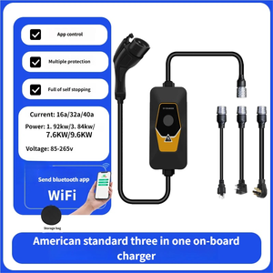 <b>Portable</b> 16A 11.5kW Level 2 Type 1 Single Phase <b>AC</b> EVSE Optional 4G App Smart Fast Charging 85V-265V Input - Product Image 5