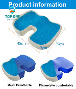 TopOne Premium qualité refroidissement Tpe confortable mousse à mémoire de forme nid d'abeille Silicone Gel coussin de siège - Product Image 6