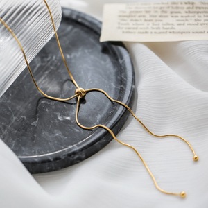 <span class=keywords><strong>Collier</strong></span> en acier inoxydable pour femme, chaîne serpent dorée en titane, vente en gros - Product Image 3
