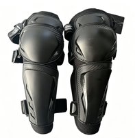 Ensemble de protection genoux et coudes pour moto et cyclisme, professionnel, en matériau PP souple et épais, taille unique, fermeture auto-agrippante/boucle, universel