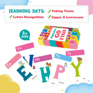 แฟลชการ์ด2025กันน้ำสำหรับเด็กปฐมวัยของเล่นการ์ดจับคู่ตัวอักษรรูปปลา - Product Image 2