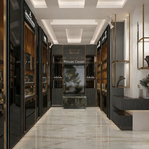 Vetrina Moderna Ecologica in Legno per Orologi e Gioielli con Illuminazione LED - Espositore in Vetro Personalizzabile Resistente, Produzione Diretta - Product Image 4