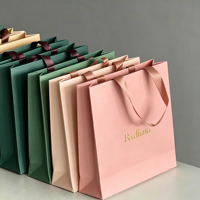 Sac de luxe en carton ivoire épaissi recyclable avec logo personnalisé, capacité de charge stable pour la promotion de la marque