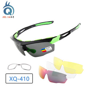 Lunettes de soleil polarisées Xq-Hq Xq-410 pour le cyclisme avec verres interchangeables, monture Tr90, protection UV 100% pour les sports de plein air - Product Image 2