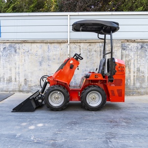 Mini-chargeuse compacte sur pneus de 850 kg, conforme aux normes CE, pour jardin, ferme et construction - Product Image 2