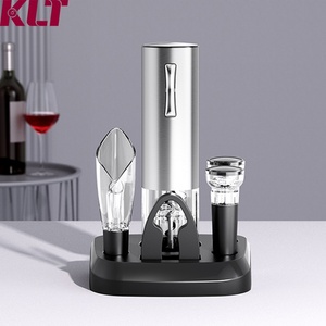 Custom Metal Stainless Steel Electric <b>Wine</b> Opener Gift Set Rechargeable <b>Wine</b> Opener Set for Gift - Product Image 1