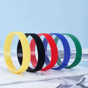 Özel naylon cırt cırt geri geri Velcroes kablo bağları elastik yama Velcroes özel çift taraflı Velcroes - Product Image 6