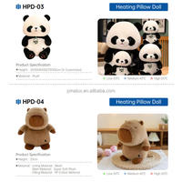Oreiller chauffant USB en peluche personnalisé avec film chauffant en graphène Coussin chauffant doux et lavable pour l'hiver