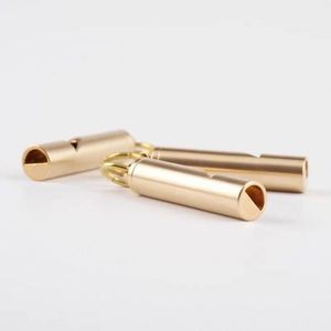 Porte-clés sifflet en laiton meilleur sifflet d'urgence de qualité supérieure survie en plein air auto-défendre personnalisé autre transporter n'importe où Edc porte-clés - Product Image 4