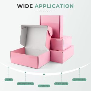 9x6x3 màu hồng gửi thư hộp mạnh mẽ Hộp Quà Tặng bưu phẩm Doanh Nghiệp Nhỏ, vận chuyển nguồn cung cấp các tông sóng đóng gói - Product Image 6