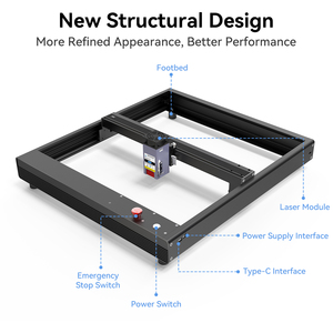 Mới nhất máy khắc laser 10 Wát công suất quang Diode Laser module với không khí làm mát bằng cho da Acrylic - Product Image 2