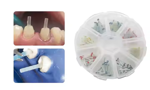 Caja de fundas de fibra de resina para postes dentales con brocas mixtas y postes roscados para 1.0/1.2/1.4/1.6/1.8mm, para uso manual y con fuente de alimentación de turbina - Product Image 3