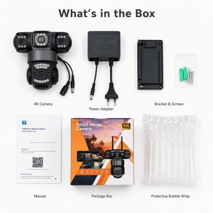 Caméra de surveillance intelligente 4K pour la maison, kit d'accessoires complet pour une installation facile - Product Image 6