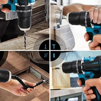 Ensemble d'outils électriques sans fil 21V pour la maison perceuses sans fil, marteaux perceuses, clé à chocs, meuleuse d'angle