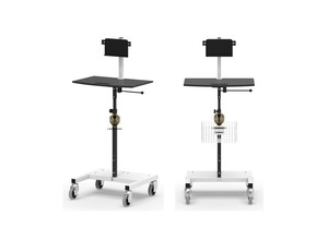 Customizable Adjustable Metal Tablet Cart for Hospital Workshop & School Use - Product Image 2