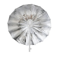 Parapluie Réflecteur Photo Noir et Argent 16 Côtes 180 cm (70,8 po) avec Diffuseur Blanc pour Softbox
