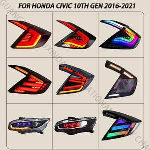 อุปกรณ์เสริมไฟหน้ารถยนต์ SINDAR Auto RGB สำหรับ Honda Civic ปี 2016-2022 รุ่นที่ 10 ซีดาน แฮทช์แบ็ค <span class=keywords><strong>TypeR</strong></span> <span class=keywords><strong>2020</strong></span> อะไหล่ไฟหน้า LED ปี 16-22 - Product Image 6