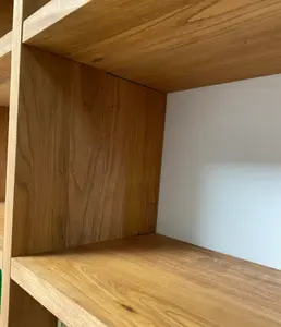 Estantería de madera sólida Simple moderna para sala de estar