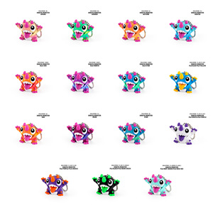 Llavero de Plástico Impreso en 3D, Multicolor, con Diseño de Monstruo Xingya, Lindo Mascota con Lengua Fuera, Dinosaurio de Dibujos Animados a la Moda - Product Image 1